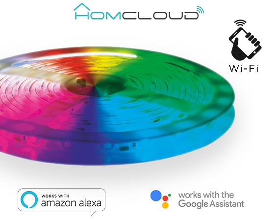 STRISCIA LED STRIP RGB + BIANCO CALDO WI-FI KIT DIMMERABILE 3M (EE-24WSL)