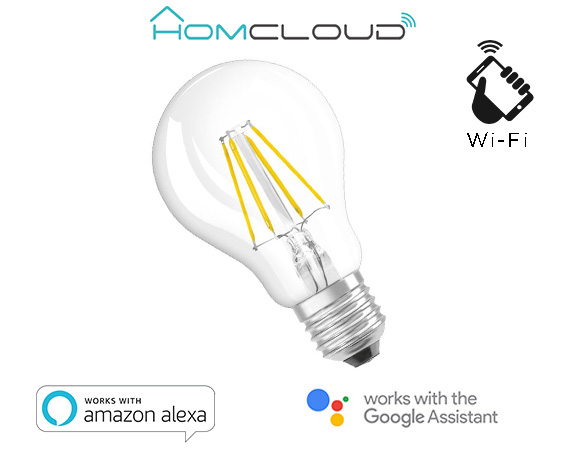 LAMPADA LED SMART EE-7WE27 BIANCO E27 CCT DIMMERABILE WIFI - ALEXA E GOOGLE HOME