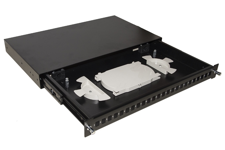 CASSETTO FIBRA OTTICA 24 PORTE PER ADATTATORI LC …