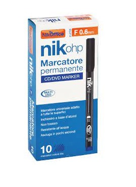 MARCATORE A PENNA OHP F 0.6MM NERO 20NIK148/1 (10 PZ)