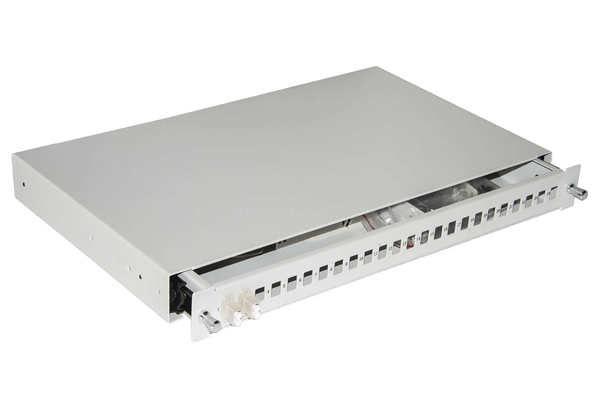 CASSETTO FIBRA OTTICA 24 PORTE PER ADATTATORI LC …