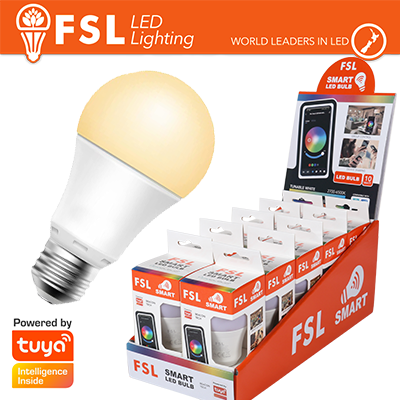 LAMPADA LED GOCCIA SMART BEACON TECH 10W RGB+3WHITE DIM BLUETOOTH (FLSA60RGBCCT9W)