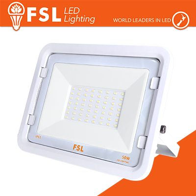 PROIETTORE PER ESTERNI BIANCO 50W - IP65 115° 6500K (FLFSB809-50W65K)