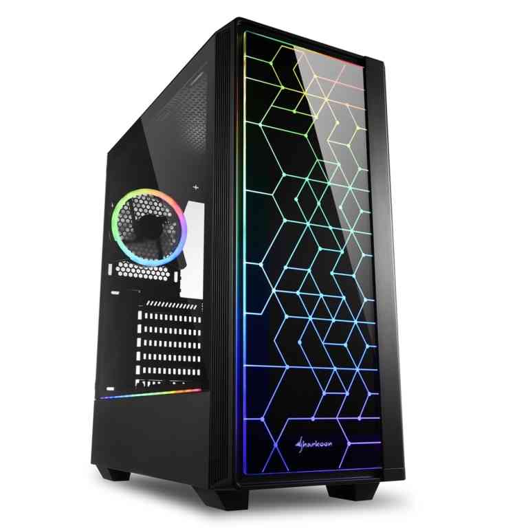 CASE GAMING RGB LIT 100 ATX VETRO TEMPERATO …