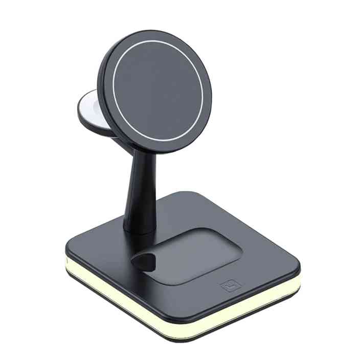 BASE STATION 4IN1 RICARICA SMARTPHONE WIRELESS CHARGING STATION …