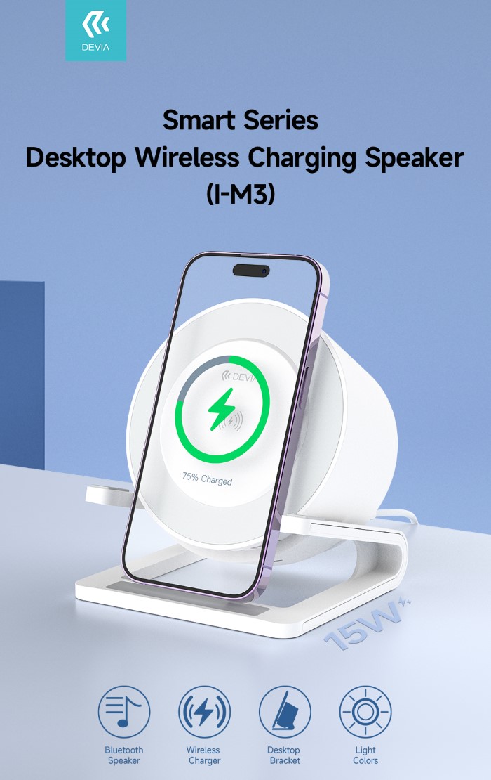 ALTOPARLANTE SPEAKER DA TAVOLO CON RICARICA WIRELESS 5W …