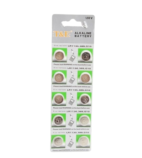 BATTERIE BOTTONE MINI 1.55V AG10 LR1130 389 G10 …