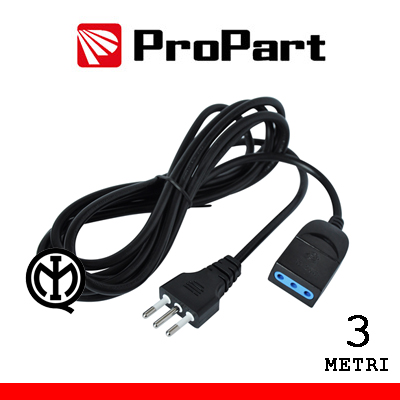 PROLUNGA LINEARE 10A 3METRI SPINA 10A NERA (PEP1120-3-BK)