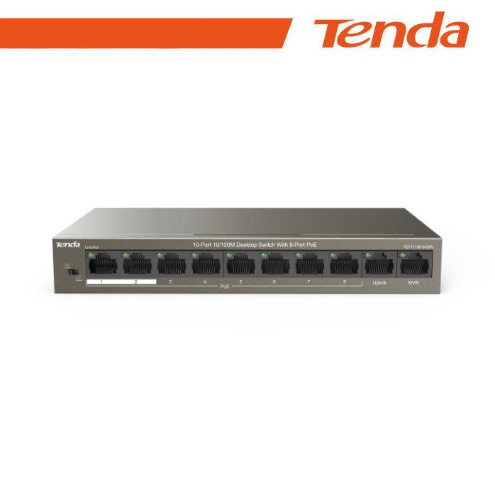 SWITCH RETE 8 PORTE 10/100 - POE (TEF1110P-8-63W)