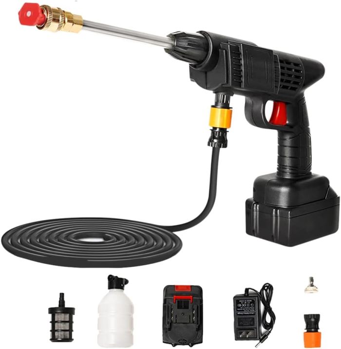 KIT PISTOLA IDROPULITRICE CLEANING GUN PULIZIA PER AUTO …