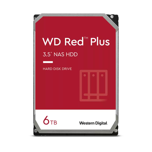 HARD DISK RED PLUS 6 TB SATA 3 3.5" NAS (WD60EFPX)