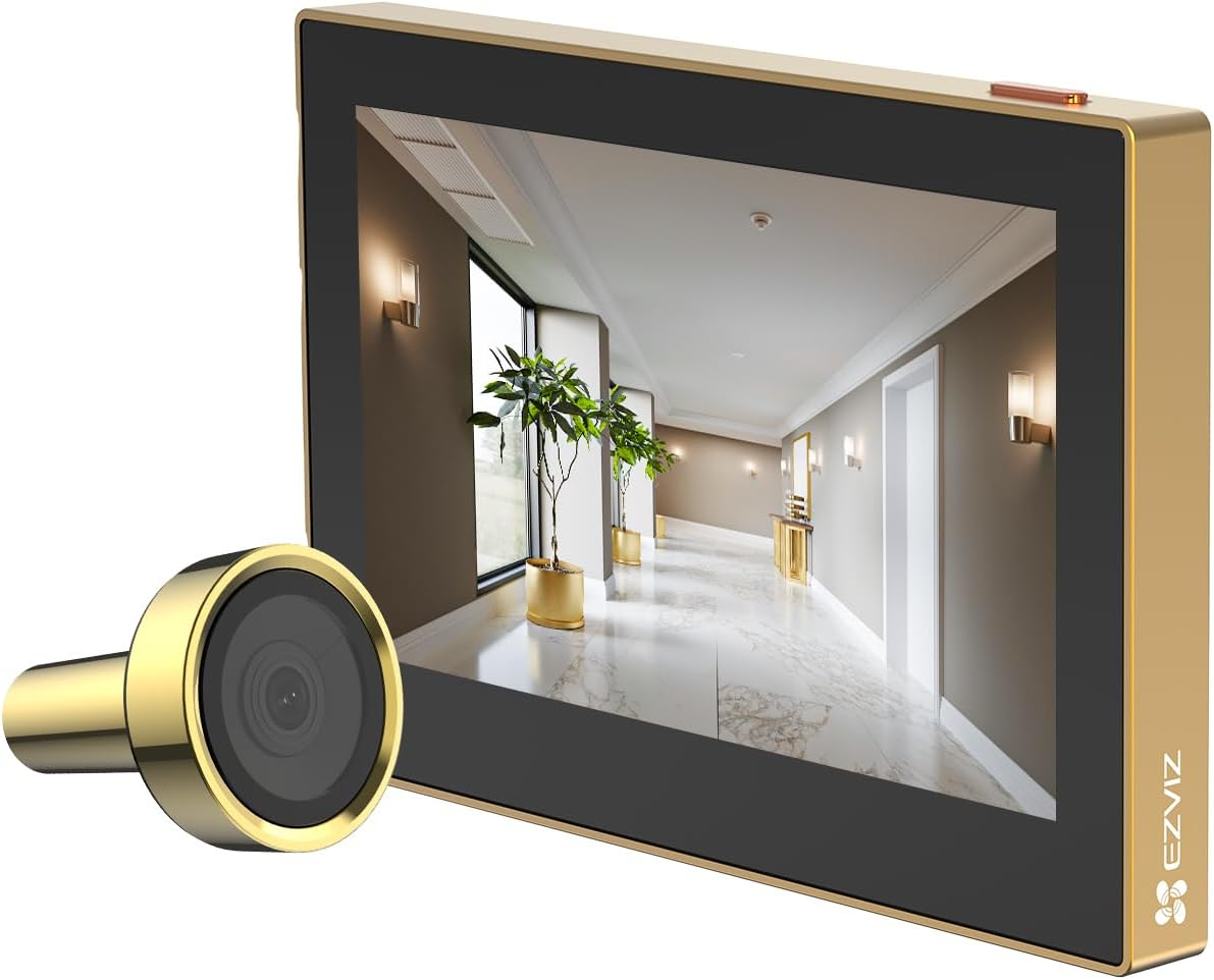 SPIONCINO SMART 2 MP - WIRELESS - DISPLAY A COLORI 4.3" - VIDEO LIVE (EZVCSHP2CH) GOLD