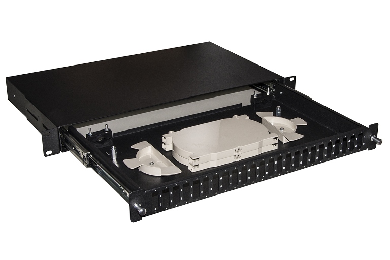 CASSETTO FIBRA OTTICA 24 PORTE PER ADATTATORI SC …