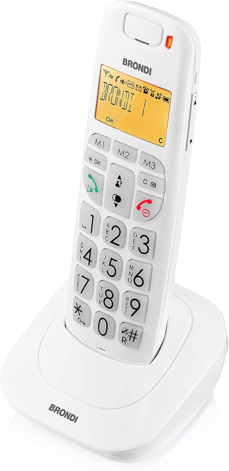 TELEFONO CORDLESS BRAVO BRIGHT BIANCO