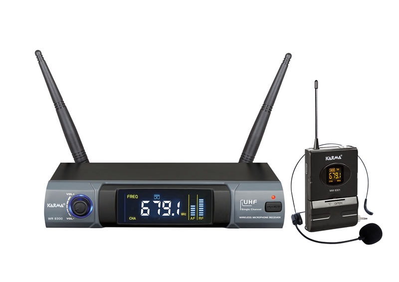RADIOMICROFONO UHF CON ARCHETTO (SET 8300LAV)