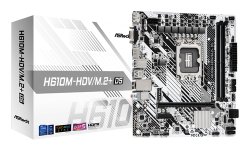 SCHEDA MADRE H610M-HDV/M.2+ D5 SK 1700 (90-MXBM50-A0UAYZ)