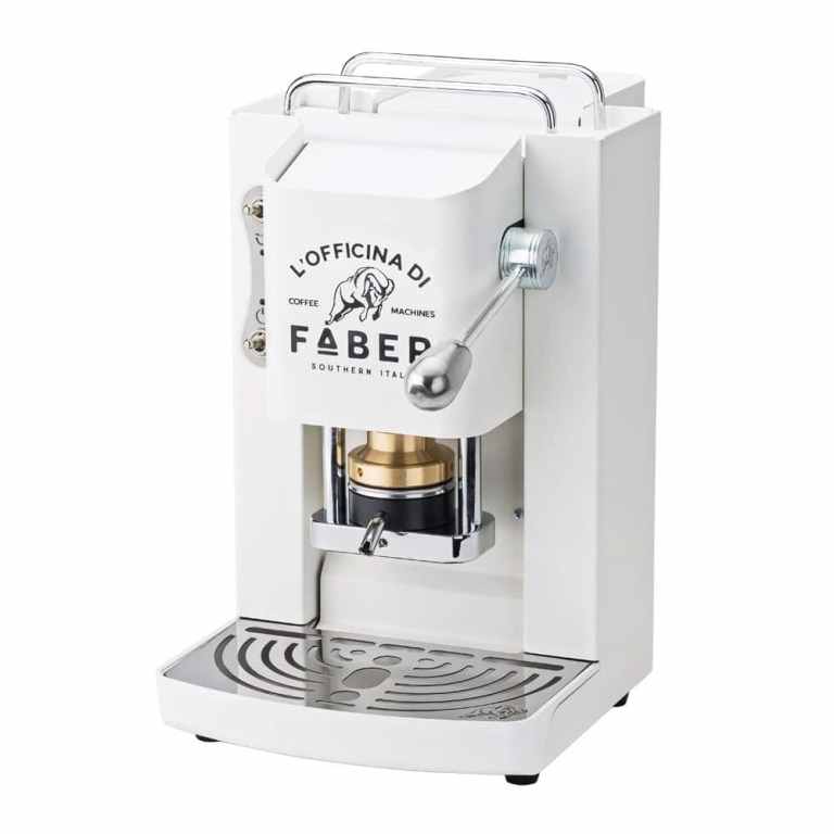 MACCHINA DA CAFFE' A CIALDE PRO DELUXE PURE WHITE CROMATO