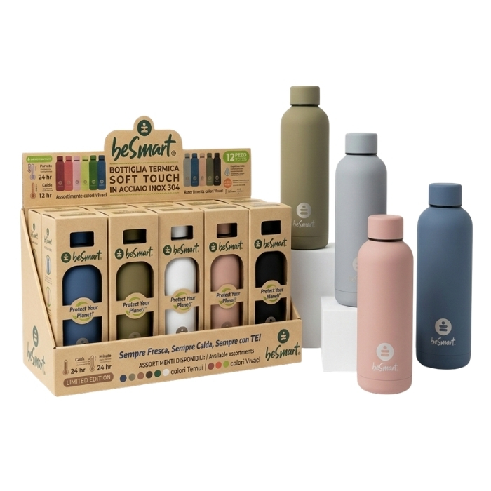 BOTTIGLIA TERMICA 500ML SOFT TOUCH - COLORI TENUI …