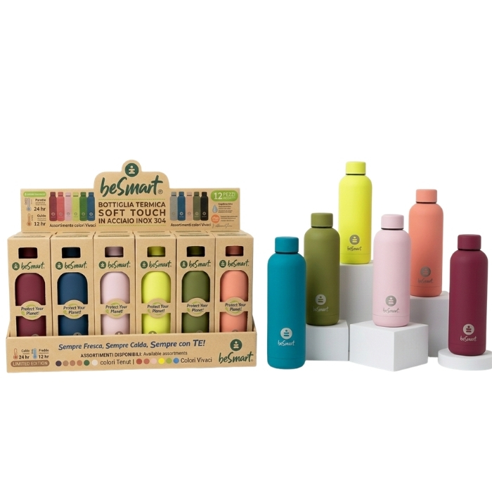 BOTTIGLIA TERMICA 500ML SOFT TOUCH - COLORI VIVACI …