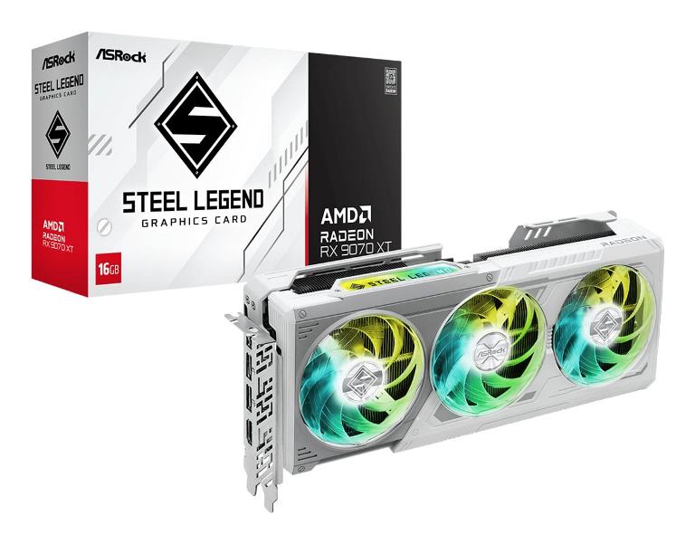 SCHEDA VIDEO RADEON RX9070 XT STEEL LEGEND 16 GB (90-GA5DZZ-00UANF)