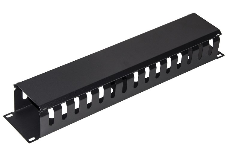 PANNELLO GUIDACAVI PER ARMADI RACK 19" 2U A …