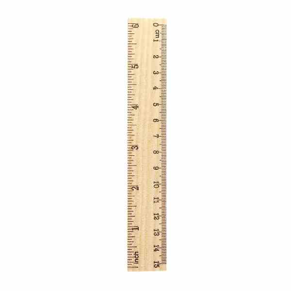 RIGHELLO RIGA IN LEGNO 15CM (01390025)