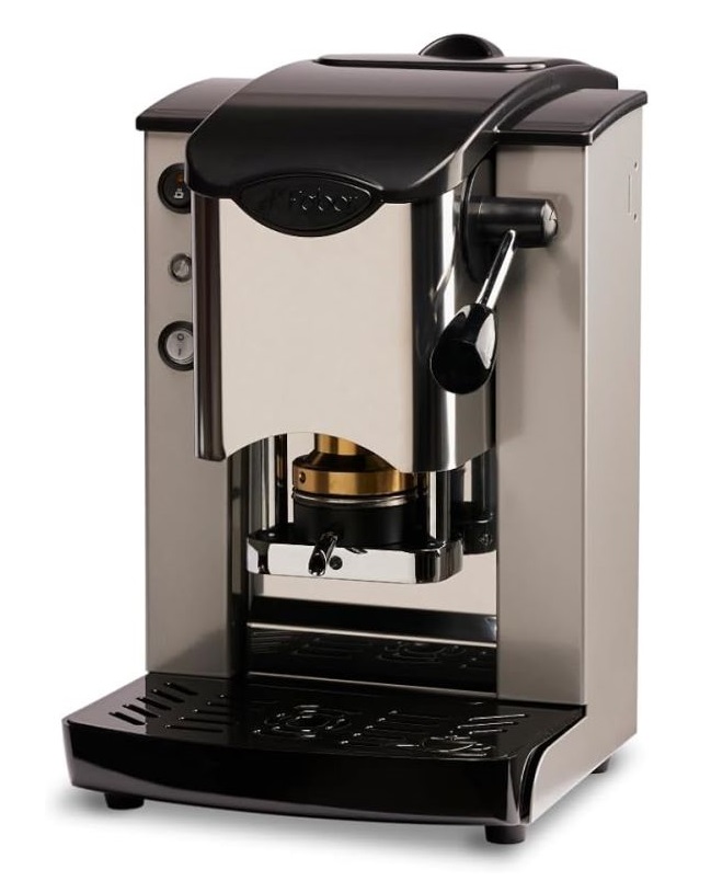 MACCHINA DA CAFFE' A CIALDE PLAST SLOT INOX GRIGIO ABS NERO (SIGRINBASOTT)