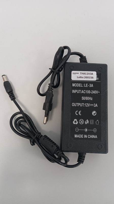 ALIMENTATORE UNIVERSALE 12V/3A (LE-3A)