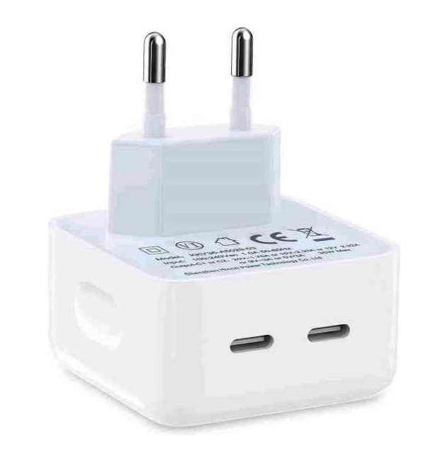 CARICABATTERIE PD 35W CON DOPPIA PORTA USB-C / …