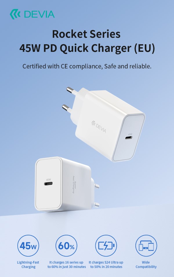 CARICA BATTERIE SUPER RAPIDO OUT TYPE-C SISTEMA PD …