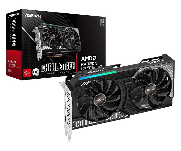 SCHEDA VIDEO RADEON RX9060 XT CHALLENGER OC 16 GB (X1OM90-GA5QZZ-00UANF)