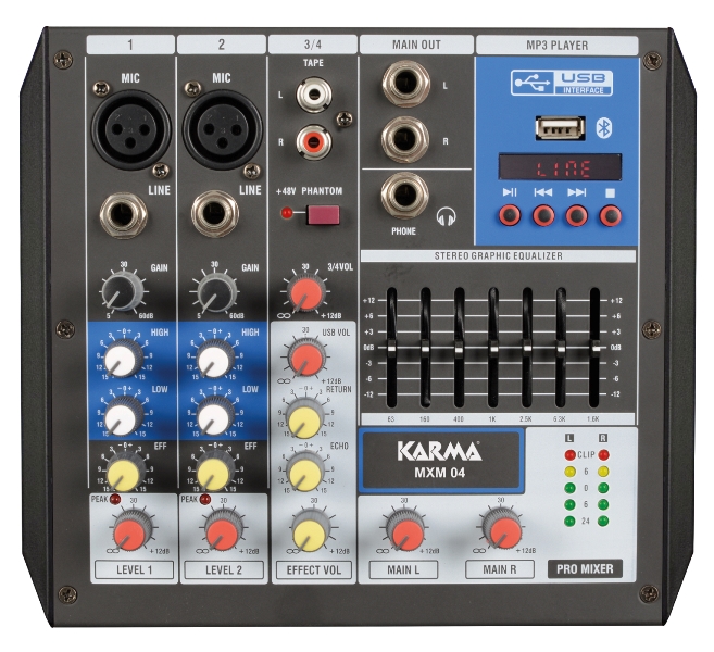 MIXER MXP 04 MICROFONICO PER DJ