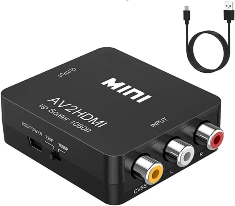 CONVERTITORE DA RCA A HDMI 1080P MINI AV …