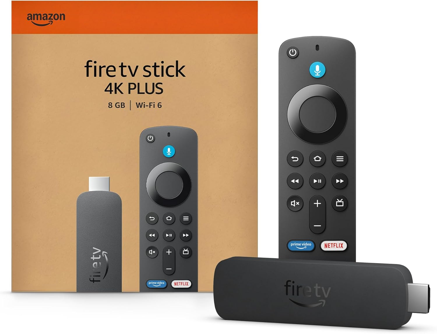 FIRE TV STICK 4K PLUS HDMI MEDIA STREAMING ULTRA HD FIRE OS NERO (2025)
