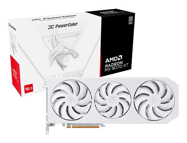 SCHEDA VIDEO RADEON RX9070 XT HELLHOUND WHITE SPECTRAL 16 GB (RX9070XT 16G-L/OC/WHITE)