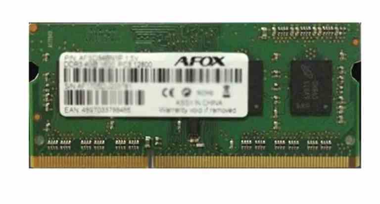 MEMORIA SO-DDR3 8 GB PC1600 MHZ (1x8) (AFSD38BK1P)