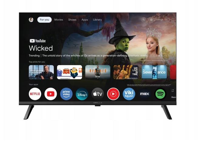 TV LED 32" QT320HGT HD SMART GOOGLE TV WIFI BLUETOOTH DVB-T2 NERO
