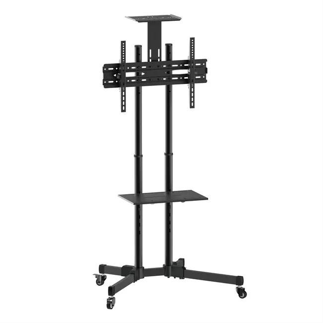 STAFFA PAVIMENTO PER TV 37-70 LOAD 50KG 600X400 CON PIANO E RUOTE