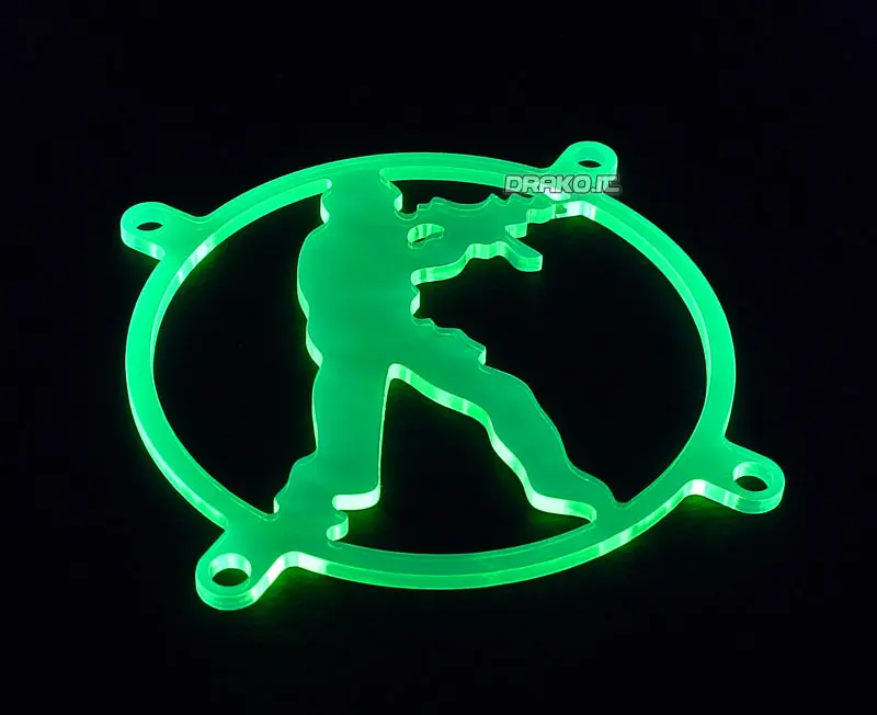 Griglia 120mm Counter - UV Verde
