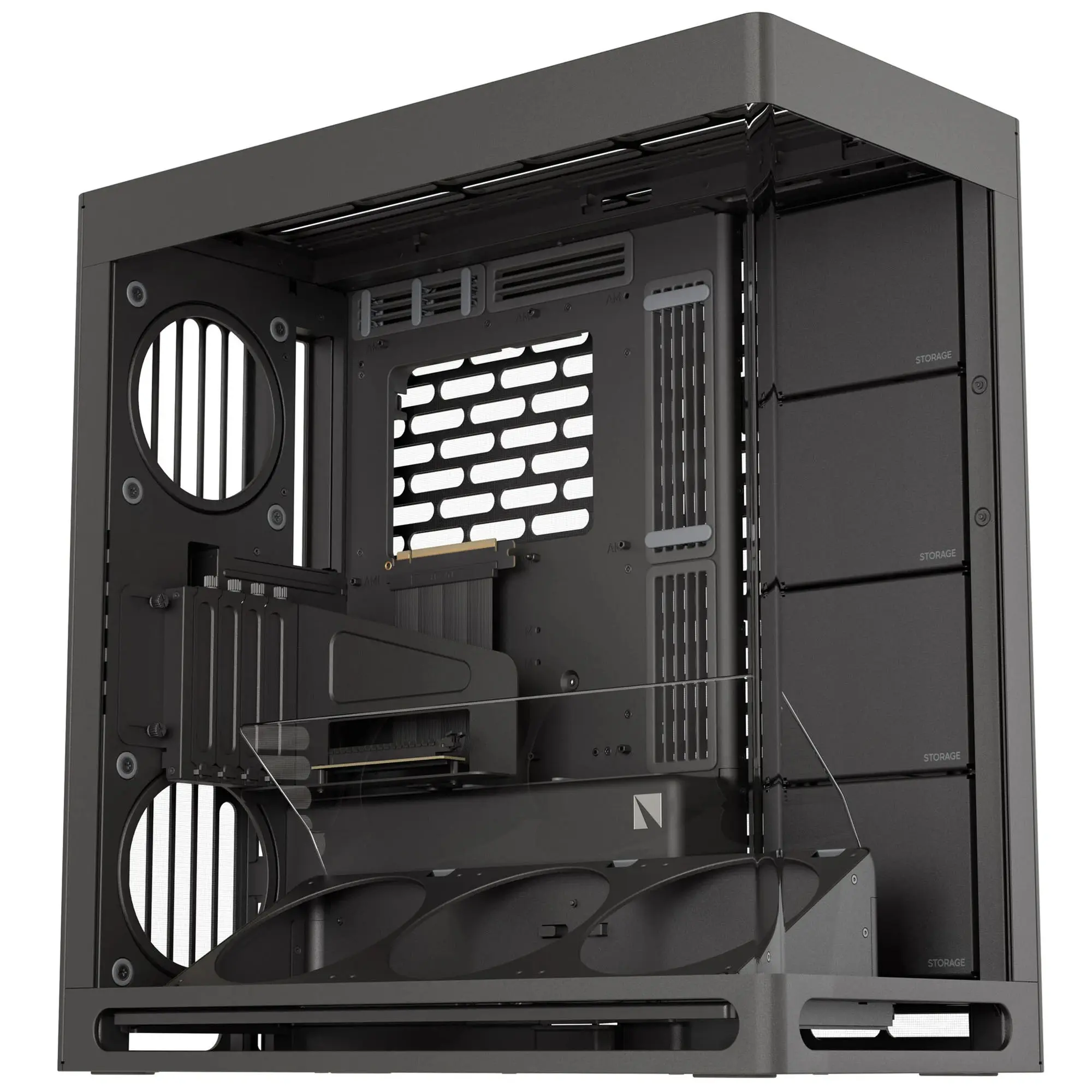HAVN HS 420 VGPU, E-ATX, Tempered Glass, PCIe 5.0 Riser Cable - Nero