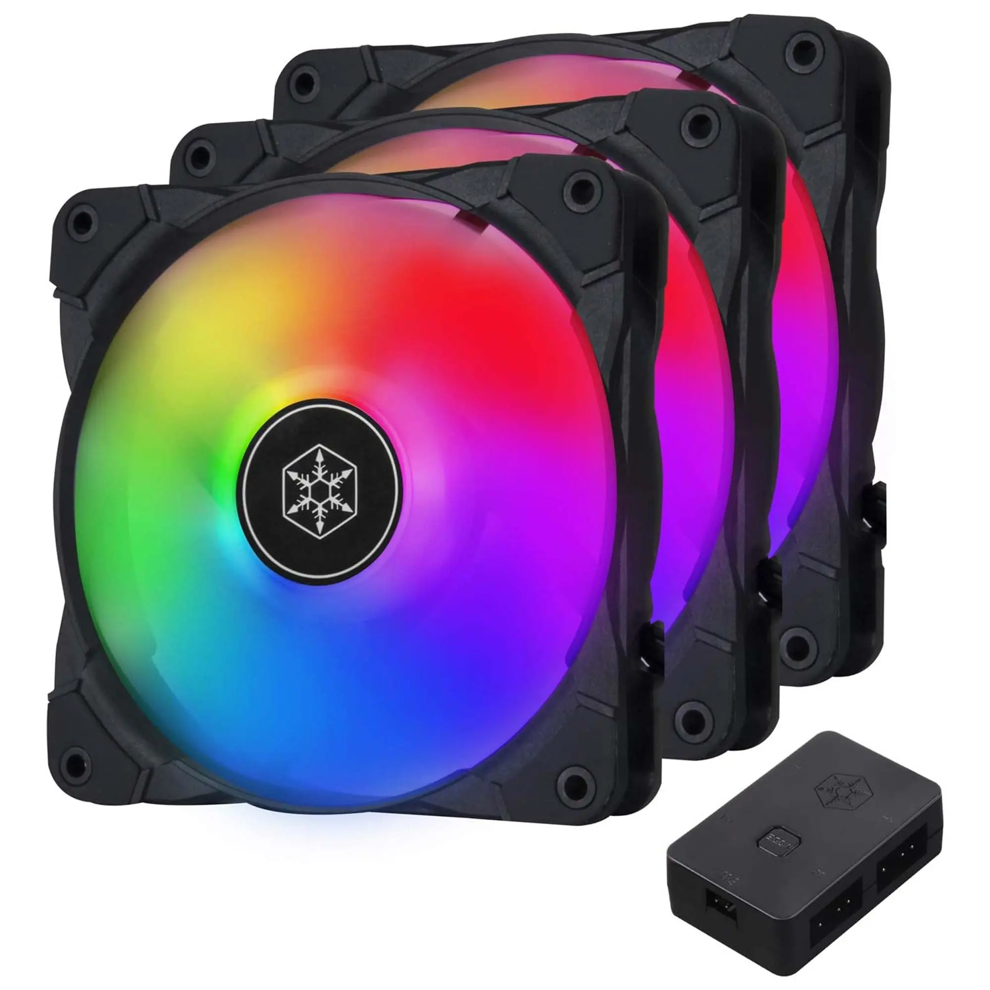 Silverstone Air Blazer 120i Lite ARGB Radiator Fan - Kit 3 Ventole, 120 mm
