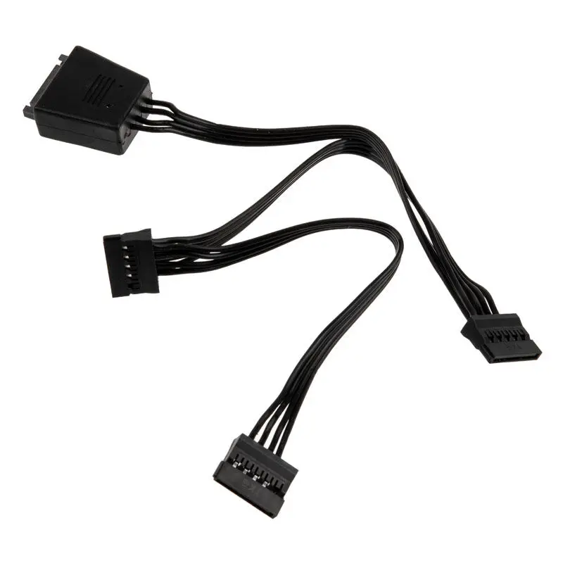 SilverstoneTek connettore di alimentazione SATA da 1 a 3 - Nero
