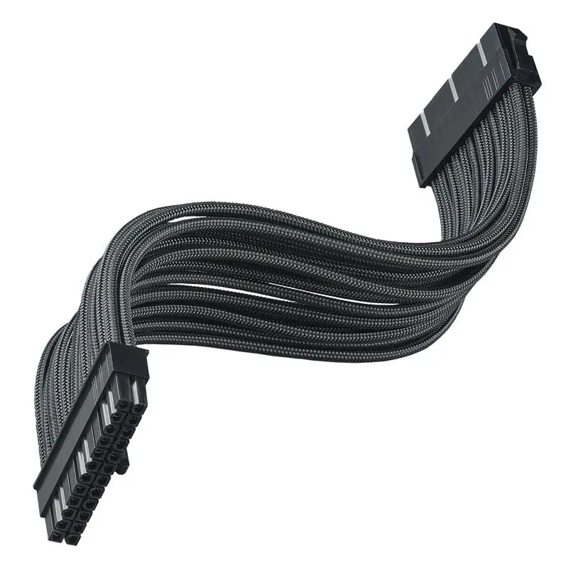 Silverstone Prolunga 24 pin ATX, 300mm - Sleeved Nero