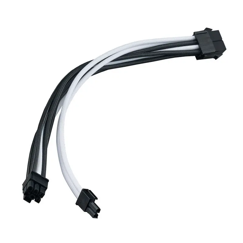 Silverstone Prolunga 1 x 8 pin (6+2) PCIe , 300mm - Sleeved Nero
