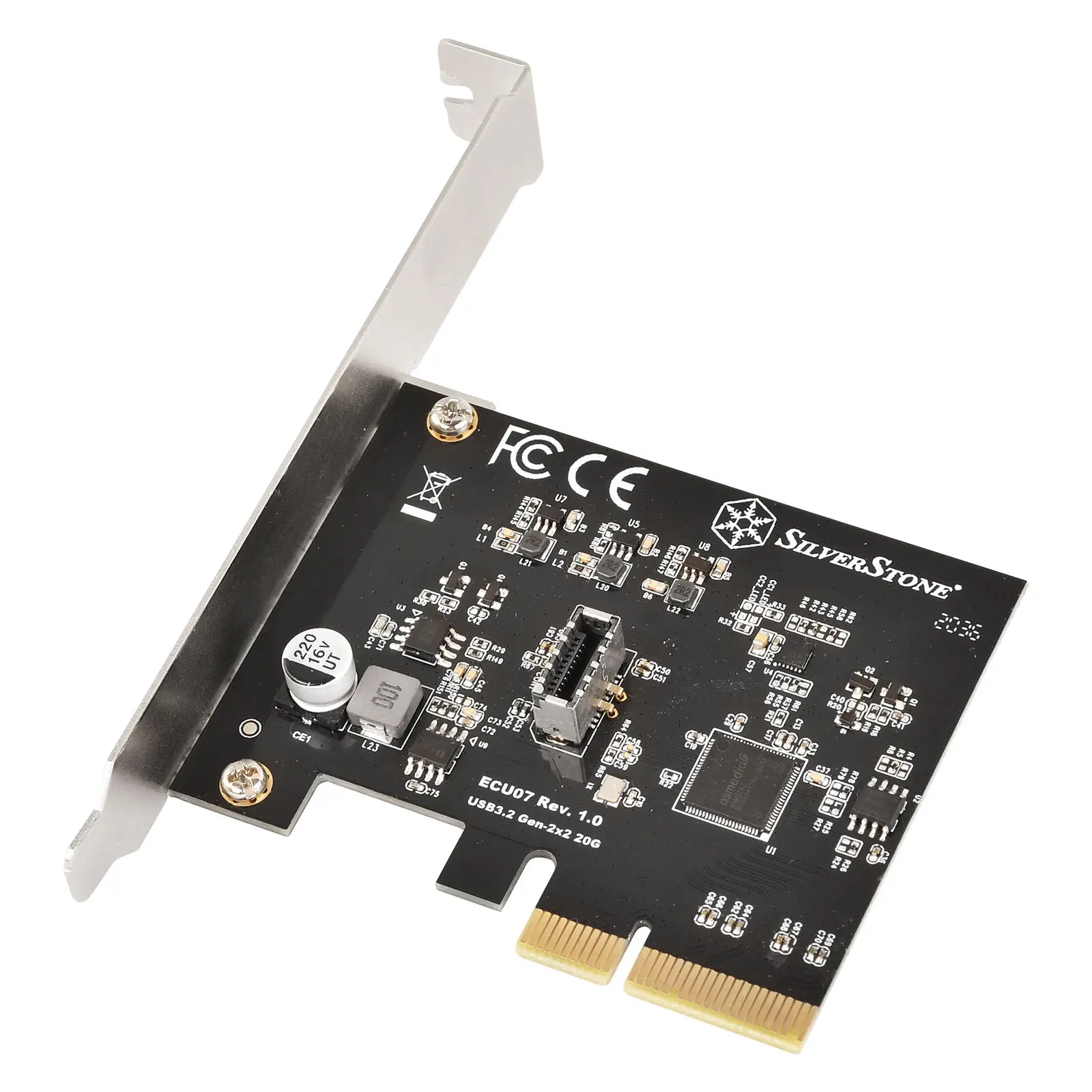 Silverstone SST-ECU07, Controller USB-C 3.2 Gen 2x2 - PCIe
