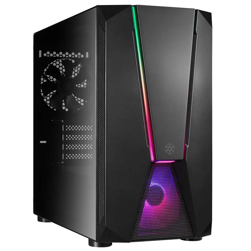 Silverstone SST-FAV1MB-PRO Fara V1M Pro Micro-ATX, ARGB, Tempered Glass - Nero