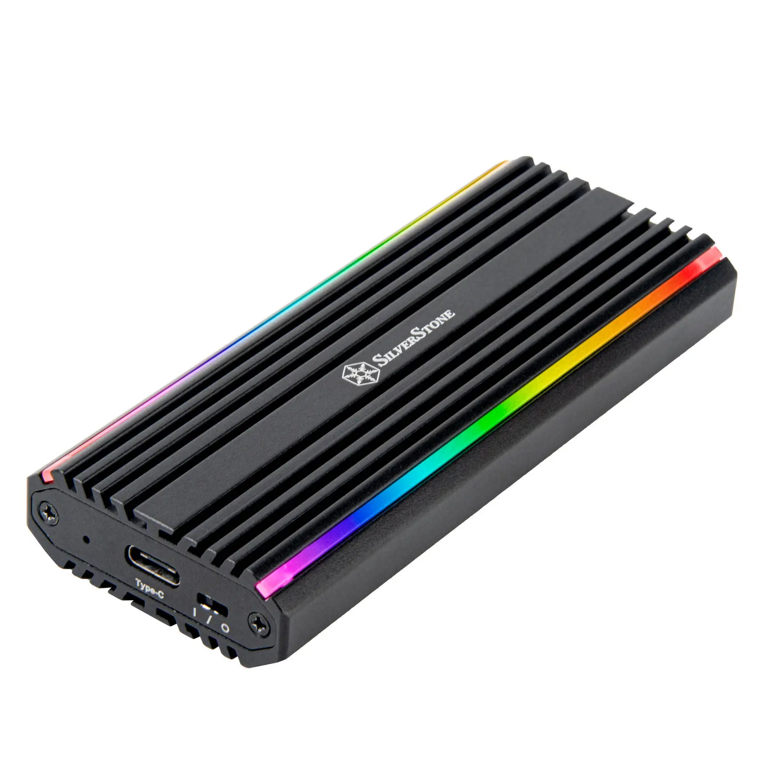 Silverstone MS13 alloggio RGB NVMe/SSD USB-C 3.2 - Nero