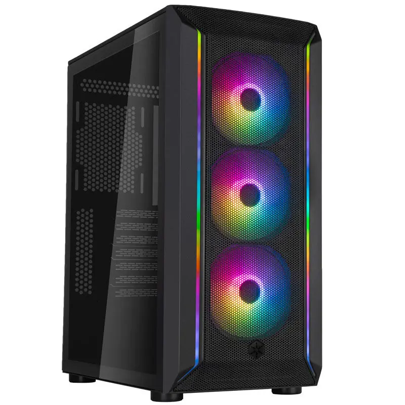 Silverstone SST-FA511Z-BG Fara 511Z, ARGB, Tempered Glass - Nero