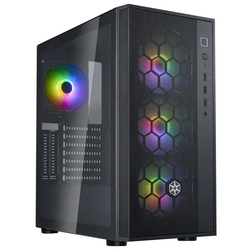 Silverstone SST-FAR1B-PRO-V2 Fara R1 Pro V2, ARGB, Tempered Glass - Nero