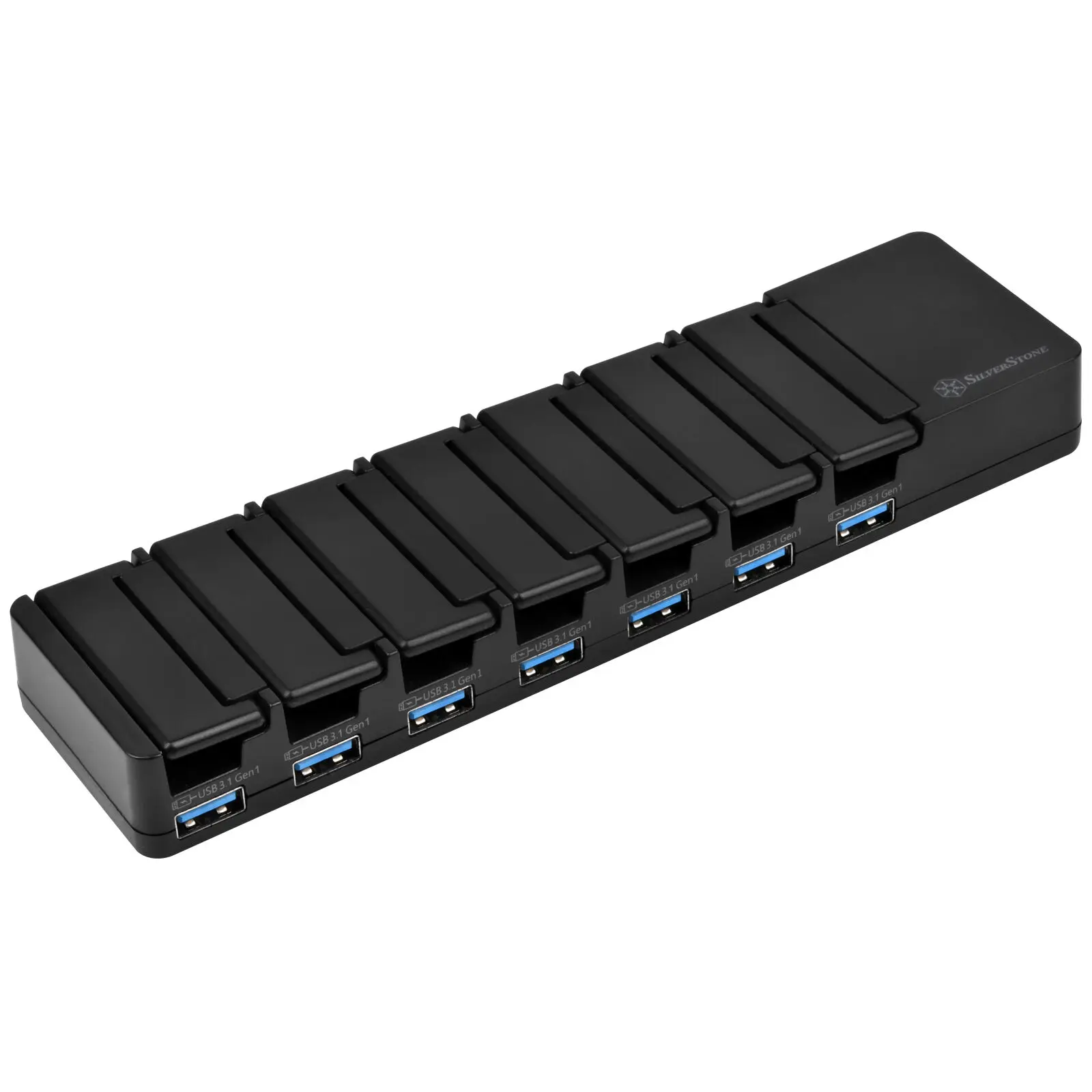 Silverstone SST-UC03B-PRO HUB USB 3.1 a 8 Porte - Nero